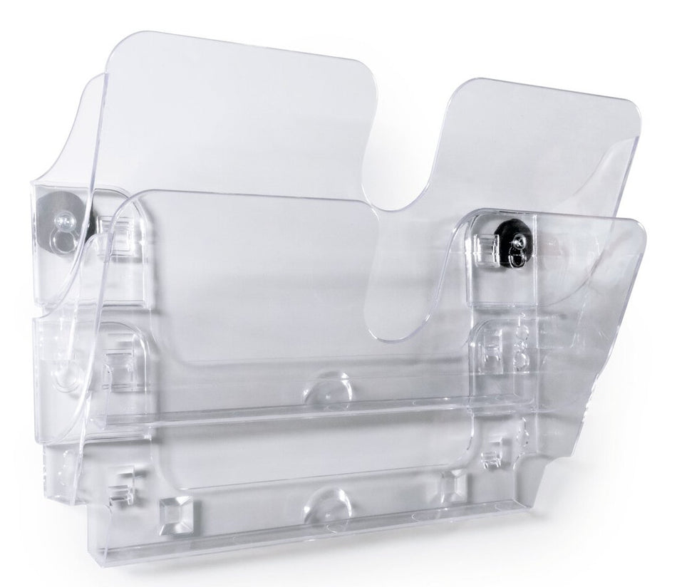 Durable Flexiplus literature rack 2 shelves Transparent