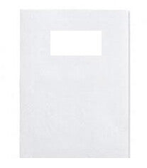 GBC LeatherGrain Binding Covers 250gsm with window A4 White (50)