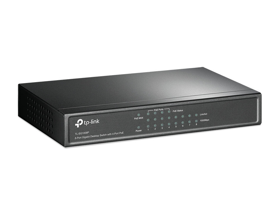 TP-Link TL-SG1008P network switch Unmanaged Gigabit Ethernet (10/100/1000) Power over Ethernet (PoE) Hazelnut