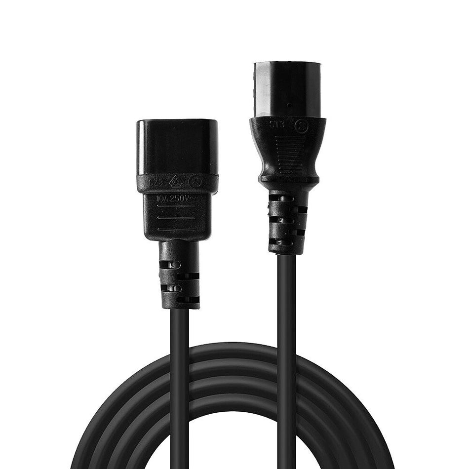 Lindy 0.5m IEC Extension Cable, Black