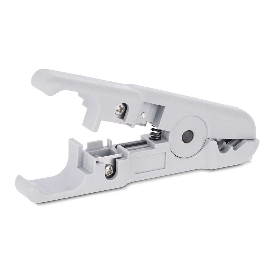 StarTech.com Network Cable Stripper and Cutter, Professional Wire Stripper for UTP/FTP/STP/Coax Cables, Rotary Wire Stripping and Cutting Tool