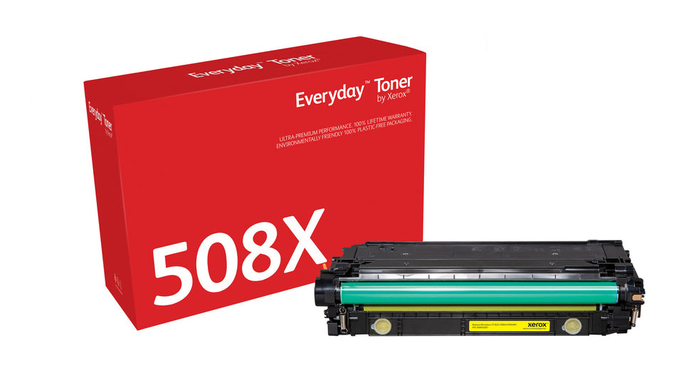 Everyday ™ Yellow Toner by Xerox compatible with HP 508X (CF362X), High capacity