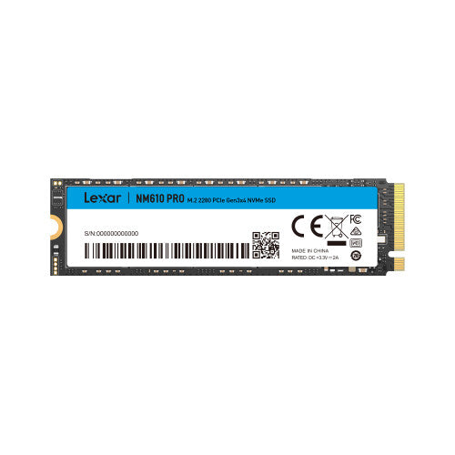 Lexar NM610 PRO 500 GB M.2 PCI Express 3.0 NVMe