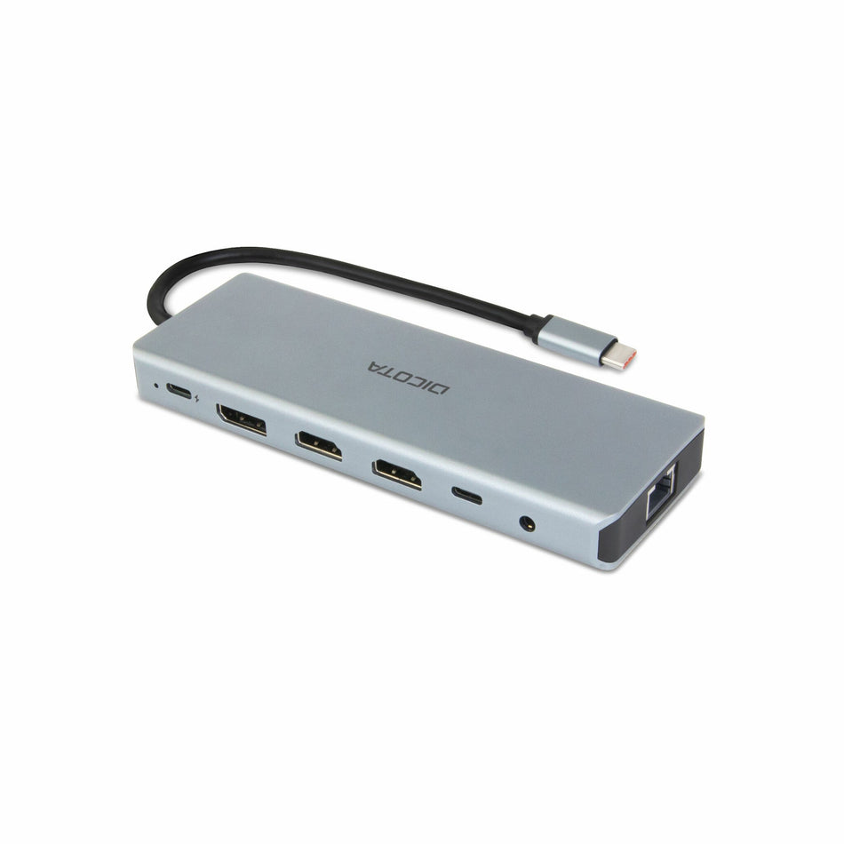 DICOTA D32065 interface hub USB 3.2 Gen 1 (3.1 Gen 1) Type-C Silver