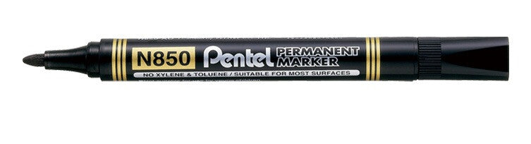 Pentel N850 permanent marker Black 12 pc(s)