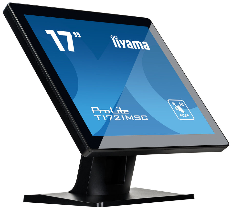 iiyama ProLite T1721MSC-B2 computer monitor 43.2 cm (17") 1280 x 1024 pixels SXGA LED Touchscreen Tabletop Black