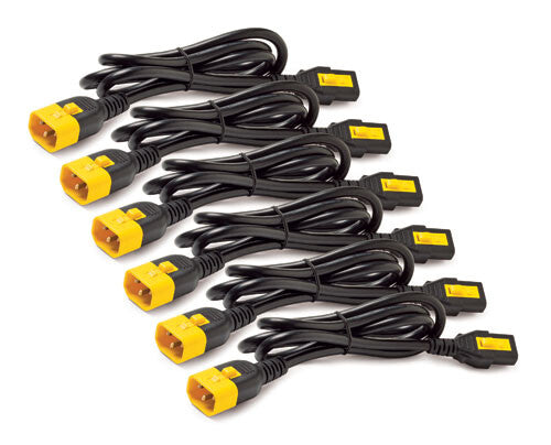 APC Power Cord Kit (6 ea), Locking, C13 to C14, 1.2m