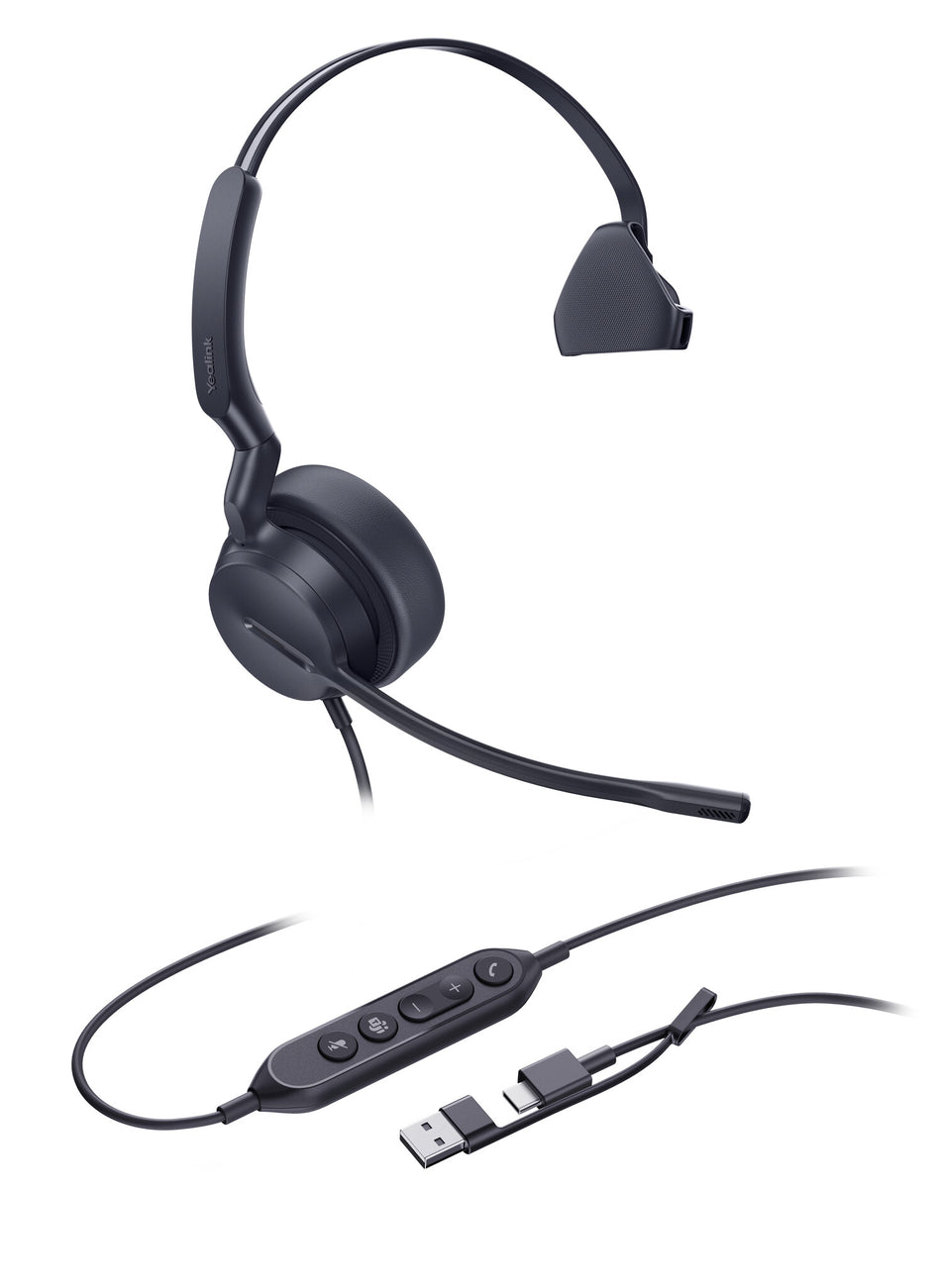 Yealink UH44 Mono Teams USB-C/A Headset