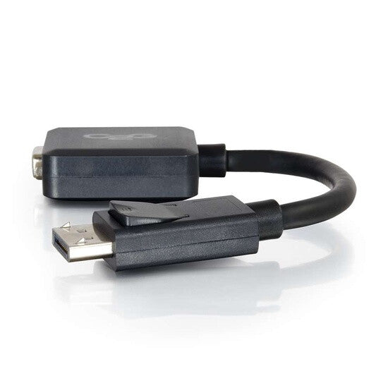 C2G 8in DisplayPort™ Male to VGA Female Active Adapter Converter - Black