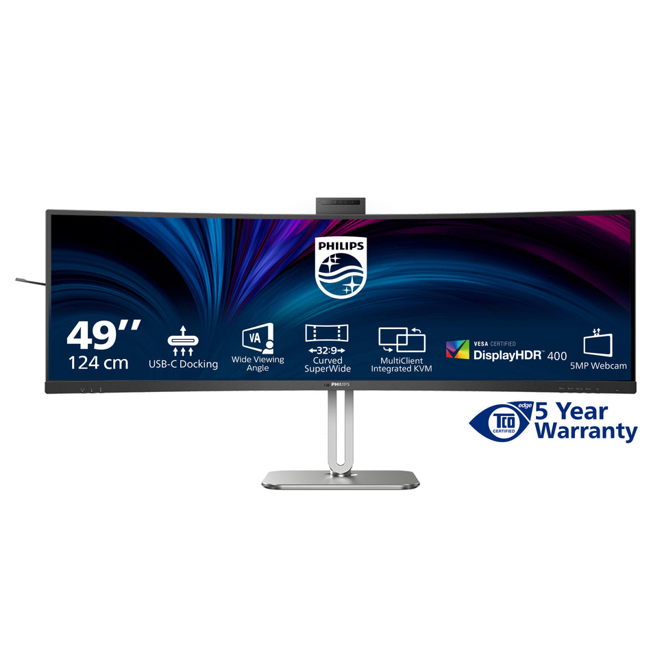 Philips 5000 series 49B2U5900CH/00 LED display 124 cm (48.8") 5120 x 1440 pixels Dual QHD LCD Black