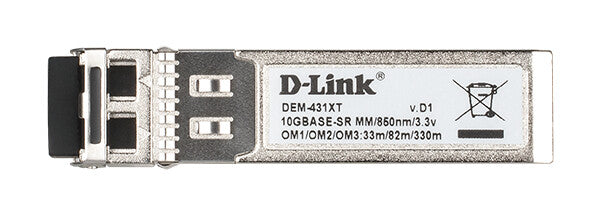 D-Link DEM-431XT network transceiver module Fiber optic 10000 Mbit/s SFP+ 850 nm