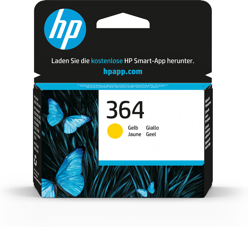 HP 364 Yellow Original Ink Cartridge