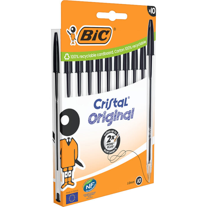 BIC 516353 ballpoint pen Black Stick ballpoint pen Medium 10 pc(s)