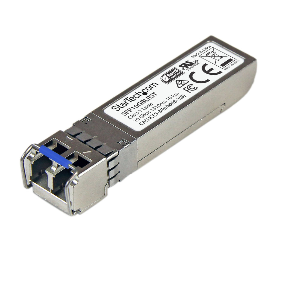 StarTech.com MSA Compliant SFP+ Transceiver Module - 10GBASE-LR~MSA Uncoded SFP+ Module - 10GBASE-LR - 10GbE Single Mode Fiber (SMF) Optic Transceiver - 10GE Gigabit Ethernet SFP+ - LC 10km - 1310nm - DDM