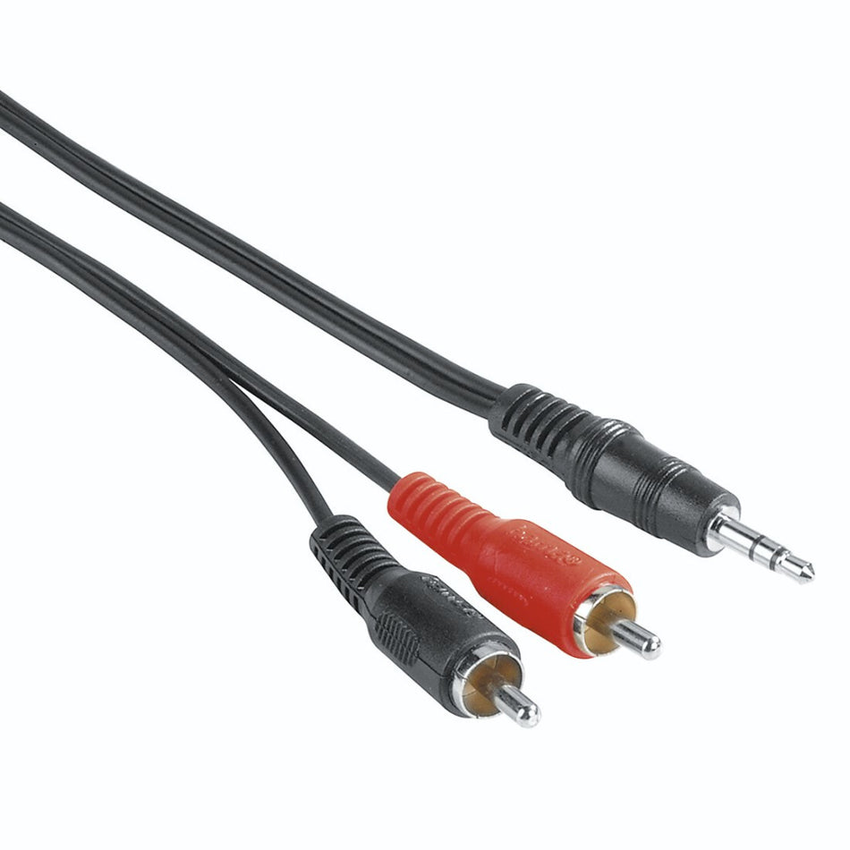 Hama 00205106 audio cable 2 m 3.5mm 2 x RCA Black, Red