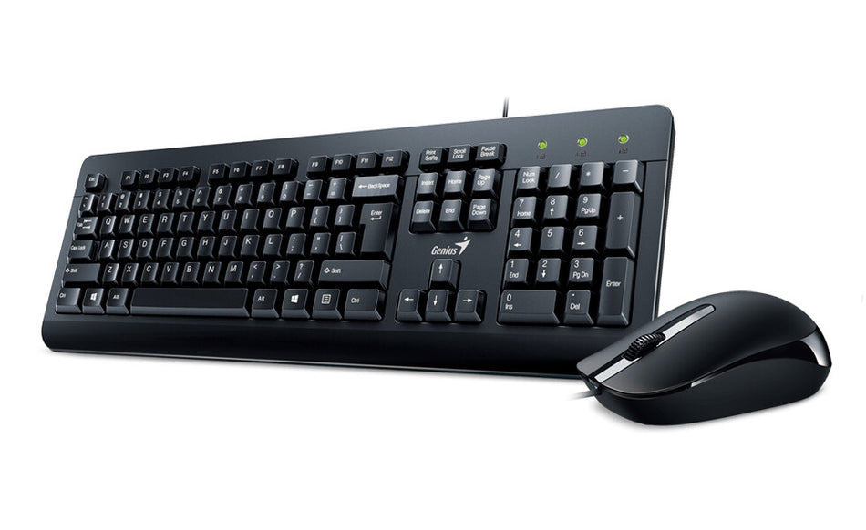 Genius Computer Technology KM-160 keyboard Mouse included Universal USB Black