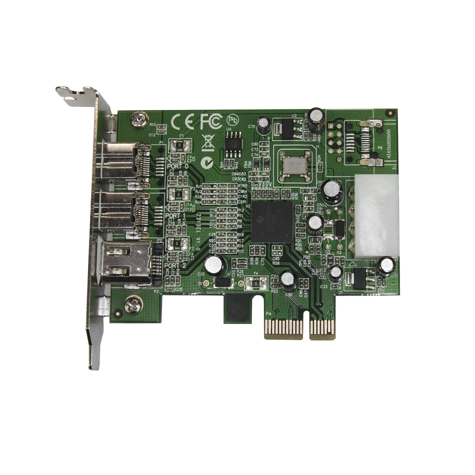 StarTech.com 3 Port 2b 1a Low Profile 1394 PCI Express FireWire Card Adapter