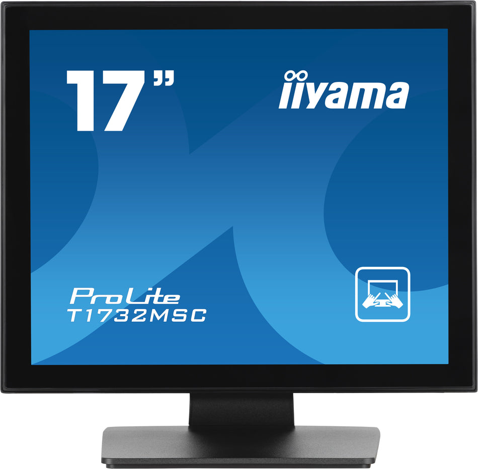 iiyama ProLite T1732MSC-B1SAG computer monitor 43.2 cm (17") 1280 x 1024 pixels Full HD LED Touchscreen Tabletop Black