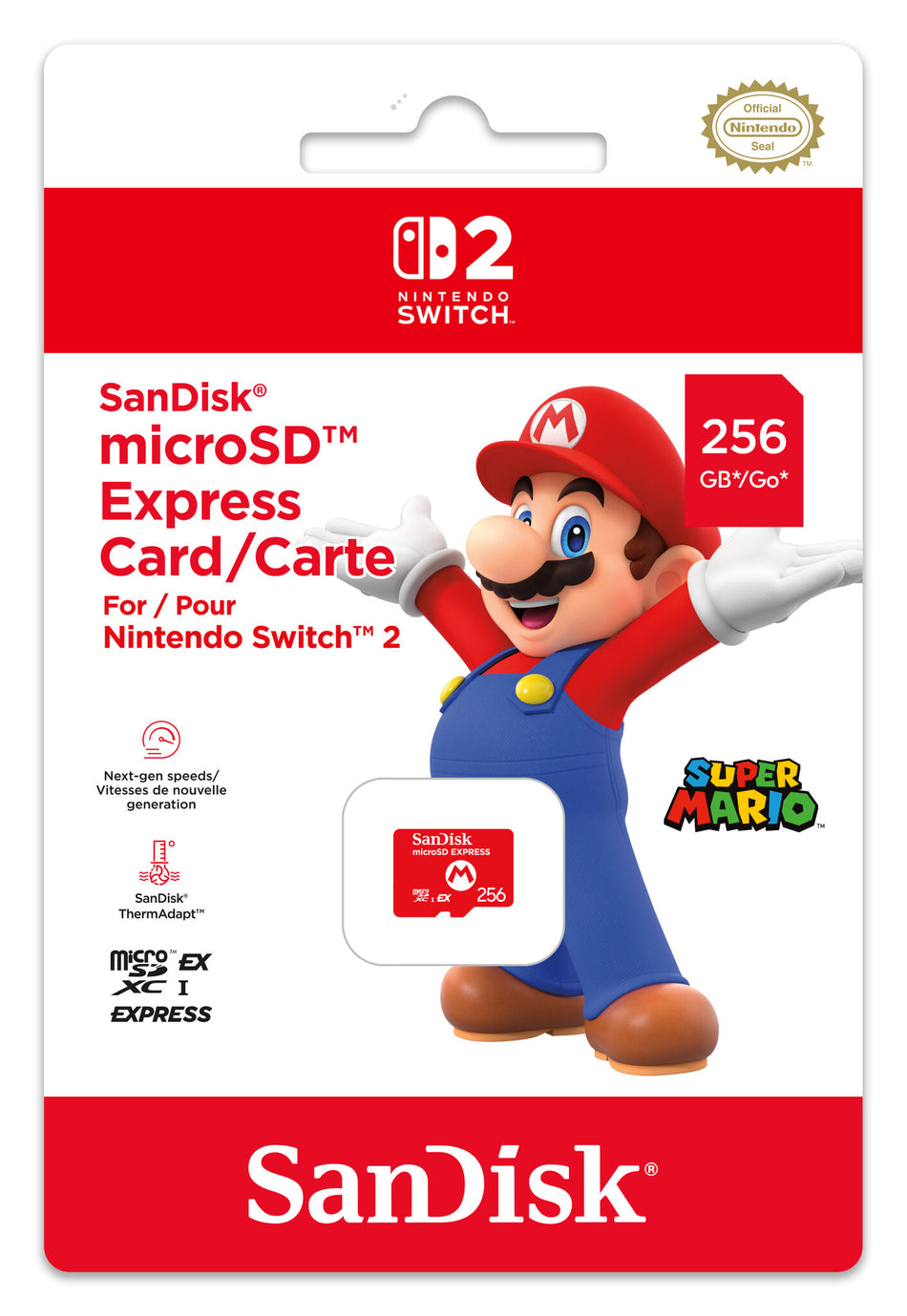 Nintendo SanDisk microSD Express Card for Switch 2