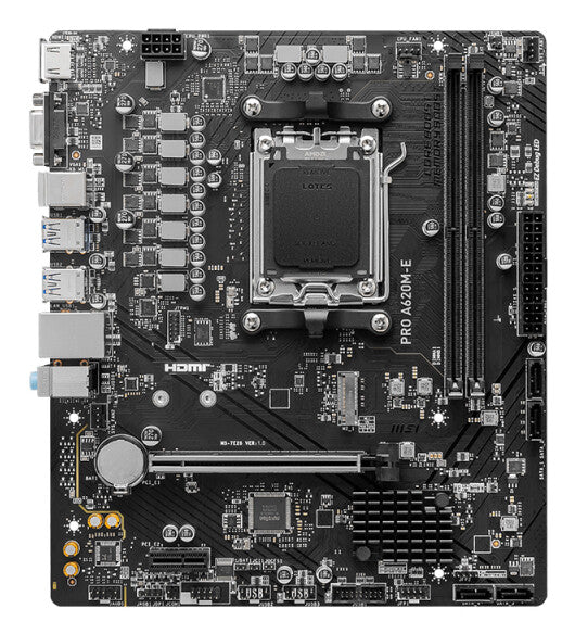 MSI PRO A620M-E motherboard AMD A620 Socket AM5 micro ATX