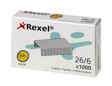 Rexel No. 56 (26/6) Staples (1000)