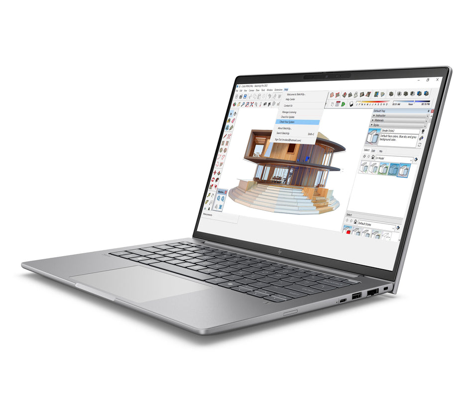 HP ZBook 8 G1i 14 inch Mobile Workstation PC - Data Science Intel Core Ultra 7 255H 35.6 cm (14") WUXGA 32 GB DDR5-SDRAM 1 TB SSD NVIDIA RTX 500 Ada Wi-Fi 7 (802.11be) Windows 11 Pro AI PC