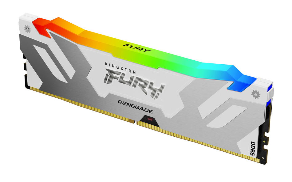 Kingston Technology FURY 32GB 6400MT/s DDR5 CL32 DIMM (Kit of 2) Renegade RGB White XMP