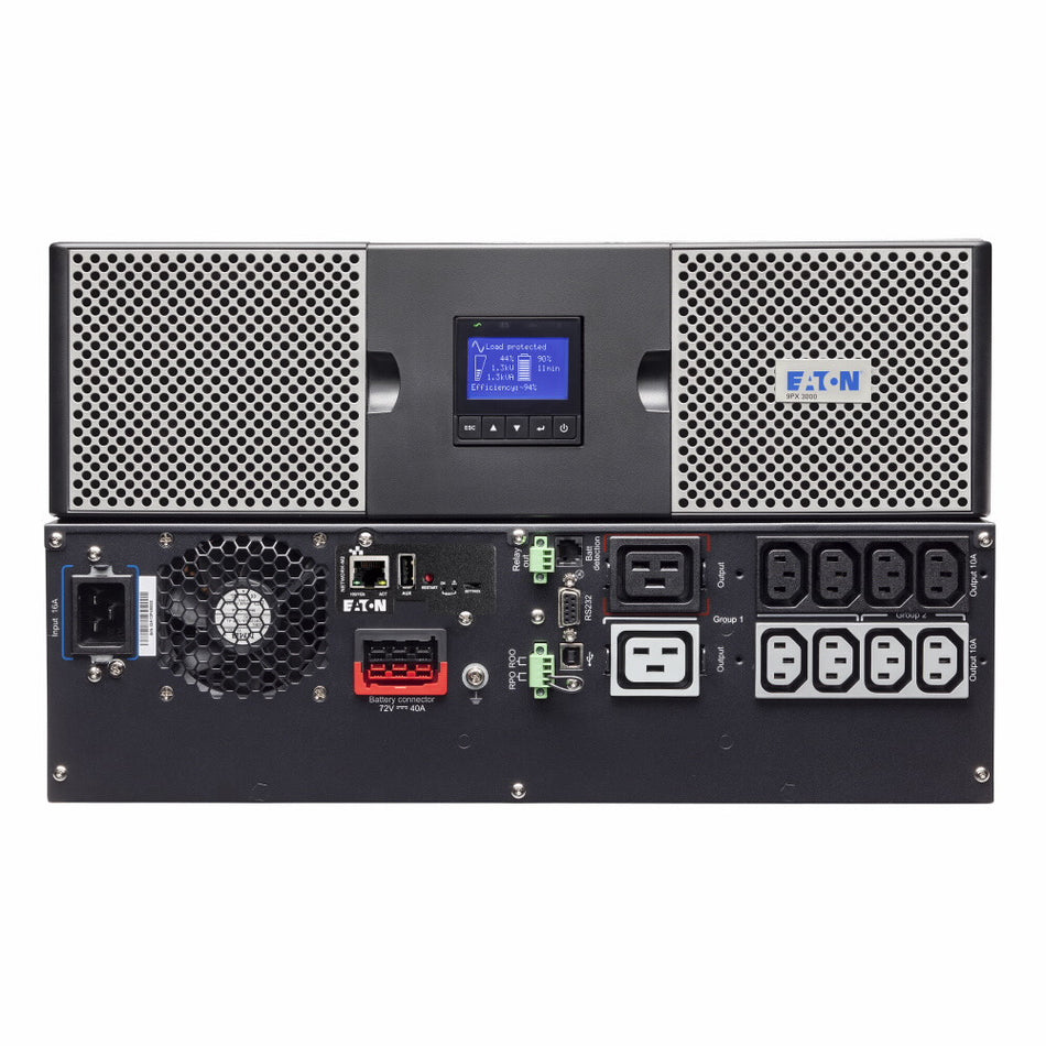 Eaton 9PX3000IRTNBS uninterruptible power supply (UPS) Double-conversion (Online) 3 kVA 3000 W 10 AC outlet(s)