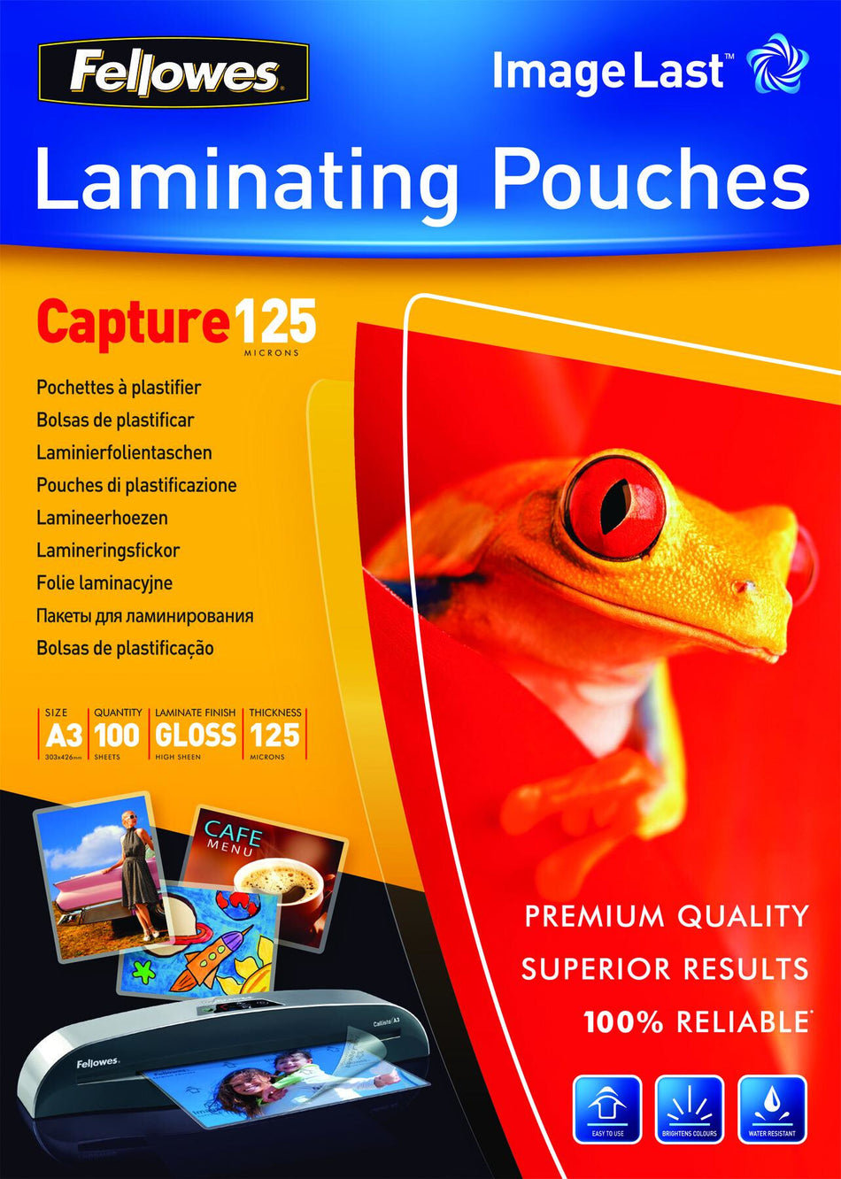 Fellowes ImageLast A3 125 Micron Laminating Pouch - 100 pack