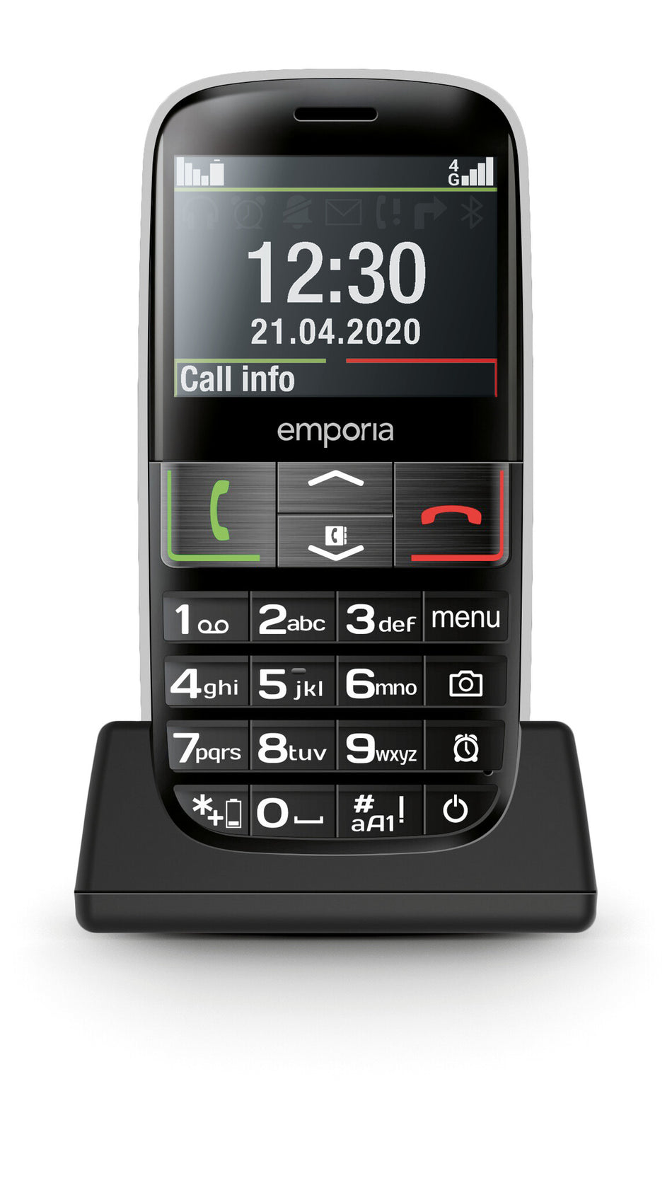 Emporia emporiaEUPHORIA-LTE 5.84 cm (2.3") 98 g Black Senior phone