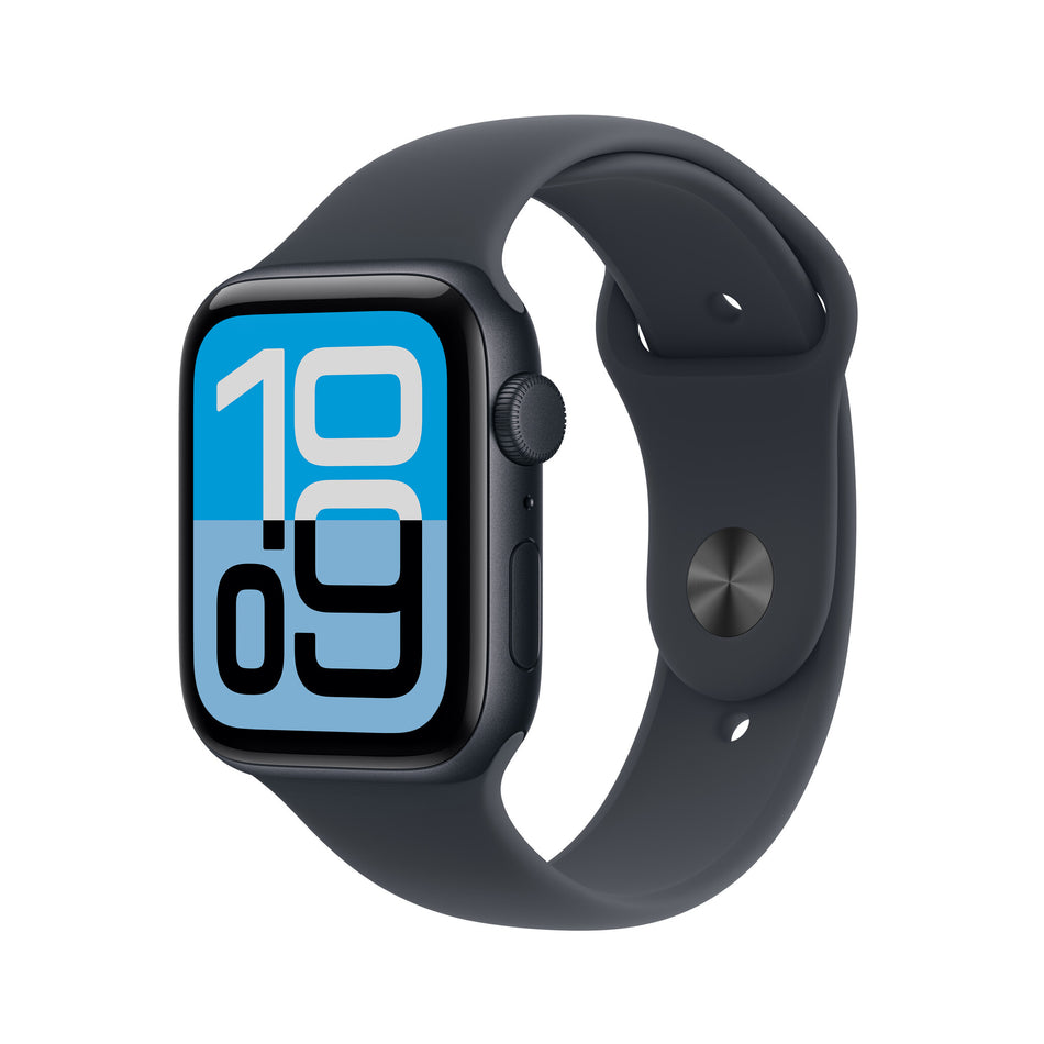 Apple Watch SE (3nd generation) SE 3 GPS 44mm Midnight Aluminium Case with Midnight Sport Band - S/M