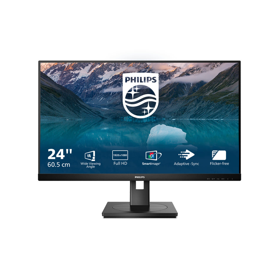 Philips S Line 242S9JML/00 LED display 61 cm (24") 1920 x 1080 pixels Full HD LCD Black