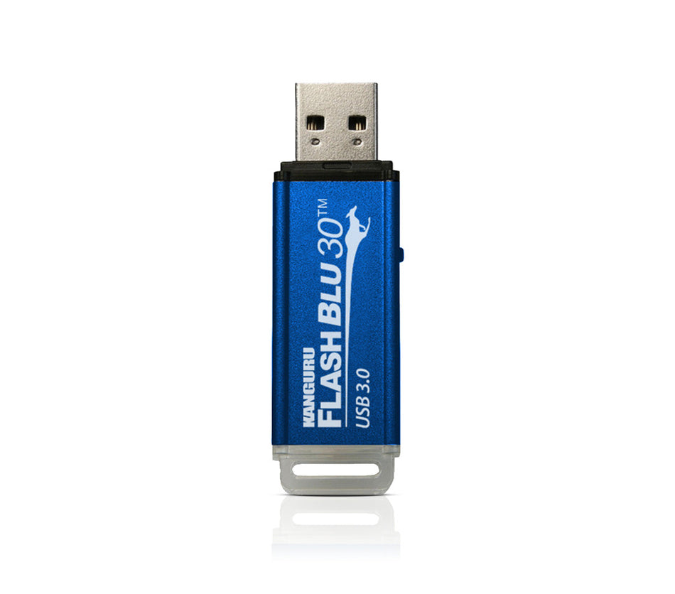 iStorage Kanguru FlashBlu30 with Physical Write Protect Switch SuperSpeed USB3.0 Flash Drive