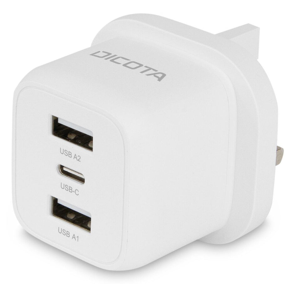 DICOTA D32070 mobile device charger Laptop, Smartphone White AC Fast charging Indoor