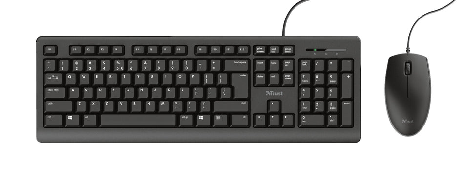 Trust Primo keyboard Mouse included Universal USB QWERTY English Black