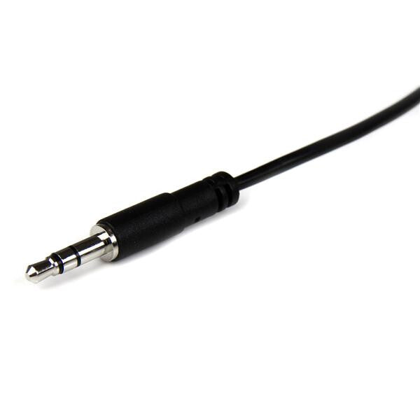 StarTech.com 1m Slim 3.5mm Stereo Extension Audio Cable - M/F