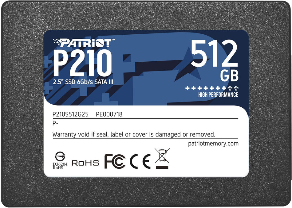 Patriot Memory P210 512 GB 2.5" Serial ATA III