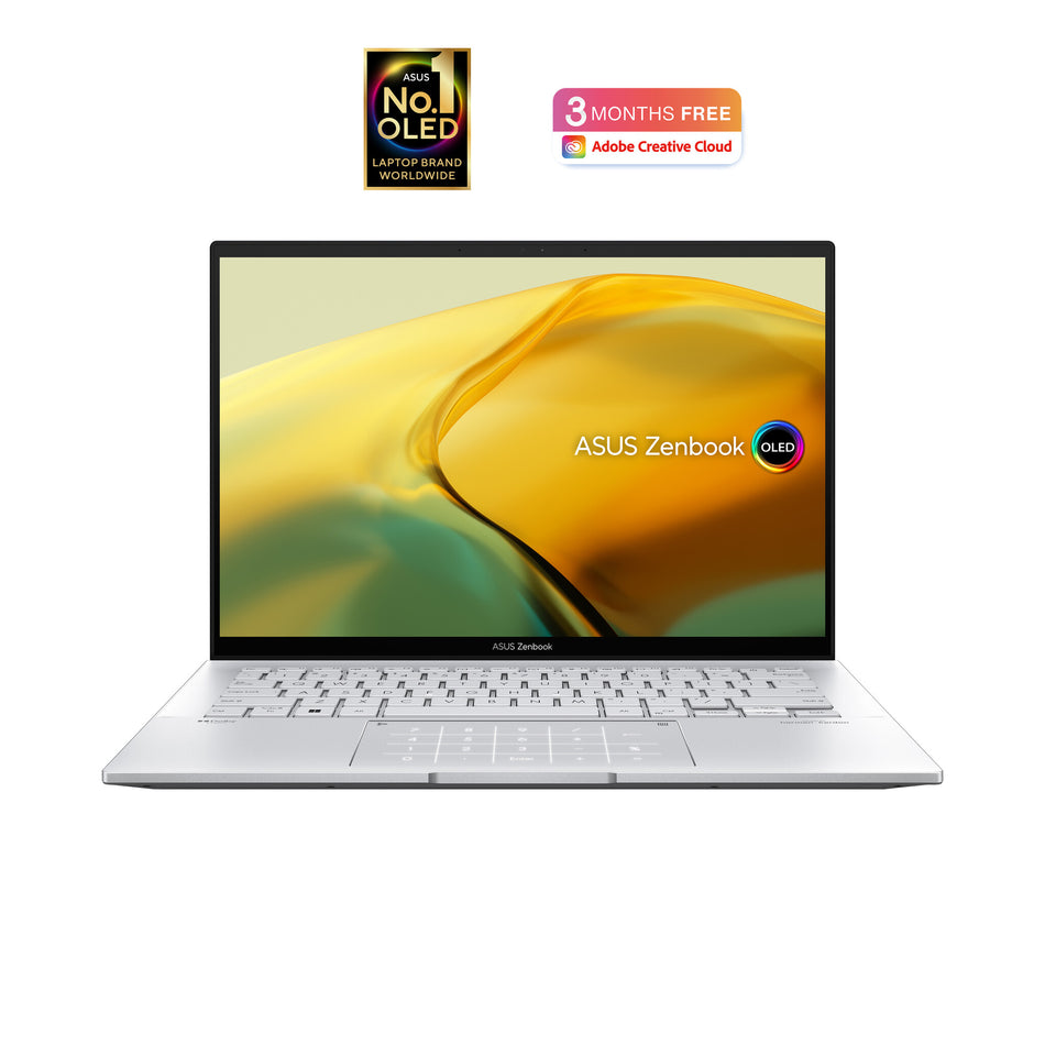 ASUS Zenbook 14 OLED UX3402VA-KM468W Intel® Core™ i5 i5-13500H Laptop 35.6 cm (14") 2.8K 16 GB LPDDR5-SDRAM 512 GB SSD Wi-Fi 6E (802.11ax) Windows 11 Home Silver