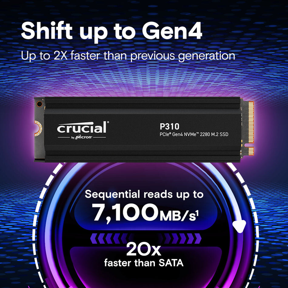 Crucial P310 1 TB M.2 PCI Express 4.0 NVMe