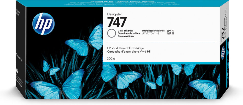 HP 747 300-ml Gloss Enhancer DesignJet Ink Cartridge