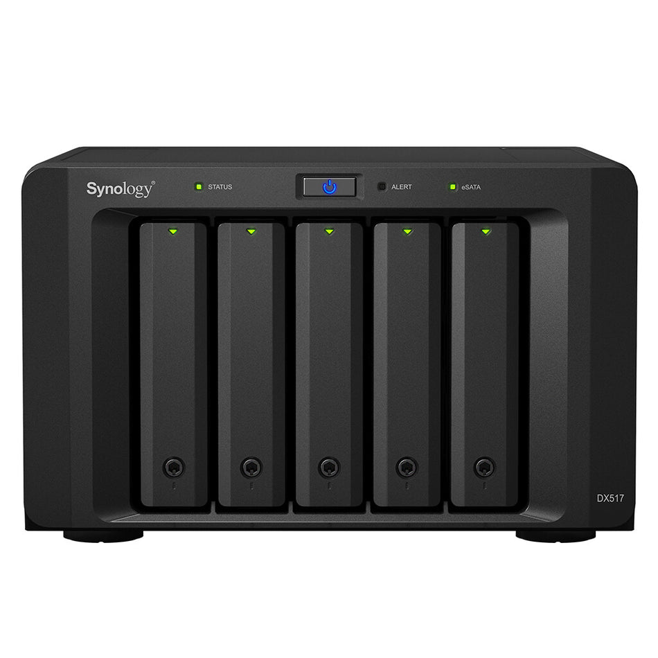 Synology DX517 disk array 0 TB Desktop Black