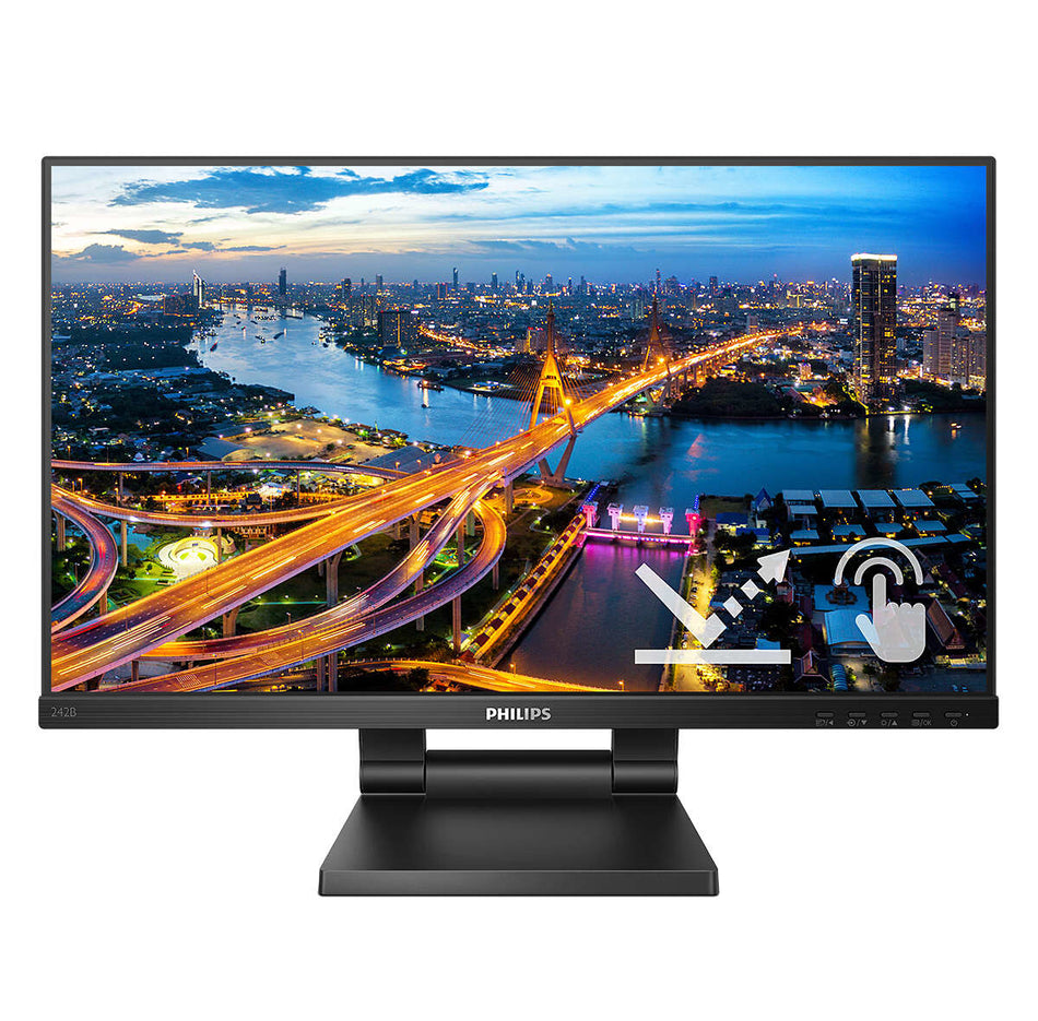 Philips 242B1TC/00 computer monitor 60.5 cm (23.8") 1920 x 1080 pixels Full HD LED Touchscreen Black