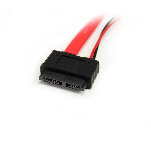 StarTech.com 20in Slimline SATA to SATA with LP4 Power Cable Adapter