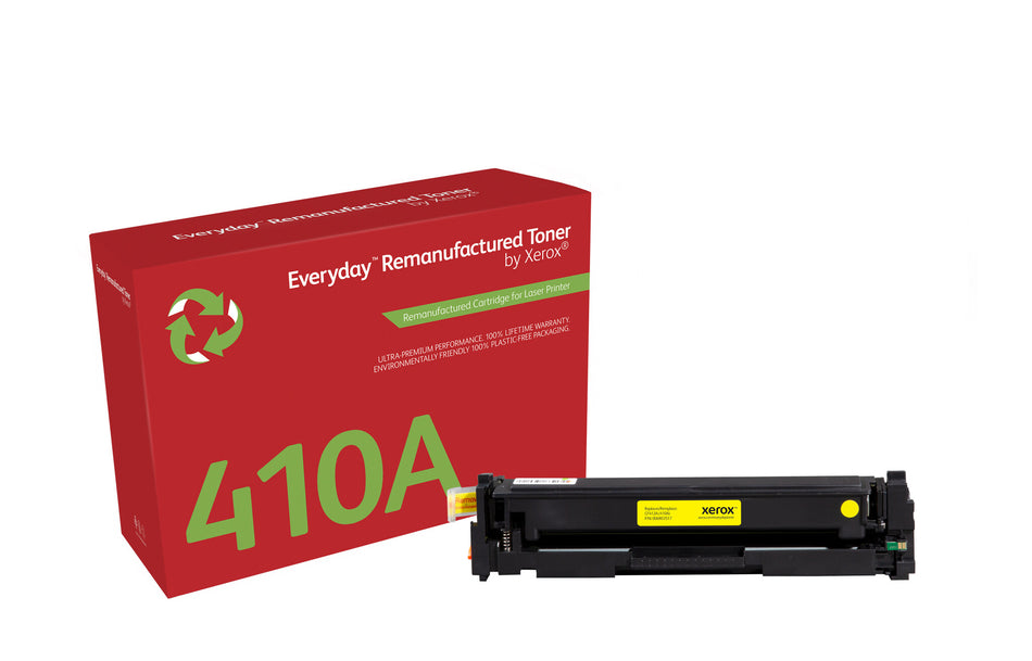 Everyday ™ Yellow Remanufactured Toner by Xerox compatible with HP 410A (CF412A), Standard capacity