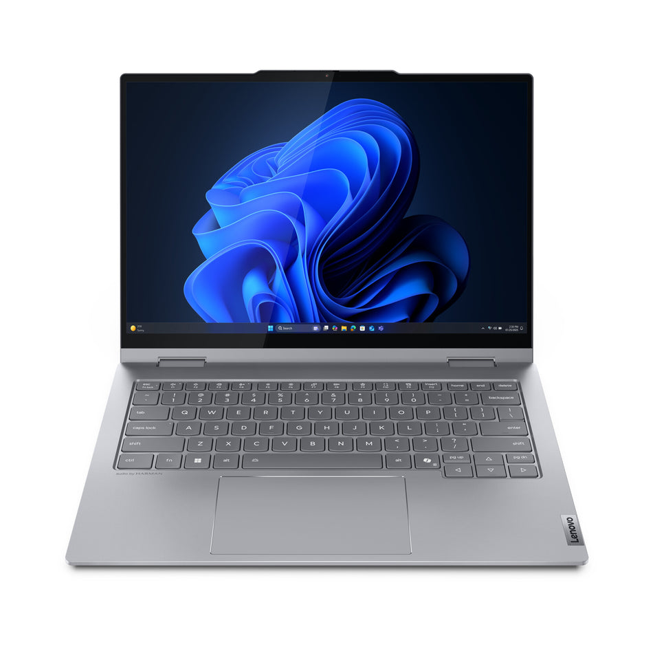Lenovo ThinkBook 14 2-in-1 G5 IAU Intel Core Ultra 5 225U Hybrid (2-in-1) 35.6 cm (14") Touchscreen WUXGA 16 GB DDR5-SDRAM 512 GB SSD Wi-Fi 6E (802.11ax) Windows 11 Pro English Grey