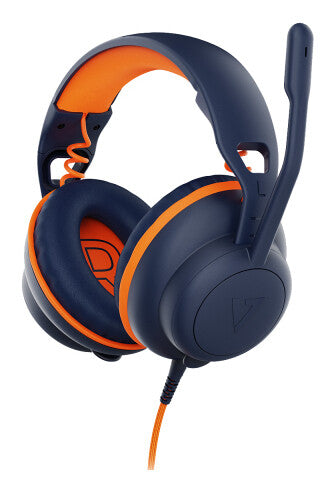 V7 Safe Sound 2 Education Headset - Stereo - Mini-phone (3.5mm) - USB-A - USB-C - Wired - On-ear - Binaural - Circumaural - 1.8 m /6 ft Cable - Inline Controller - Configurable Acoustic Output - Noise Cancelling - Bi-directional Microphone - Adjustable Pa