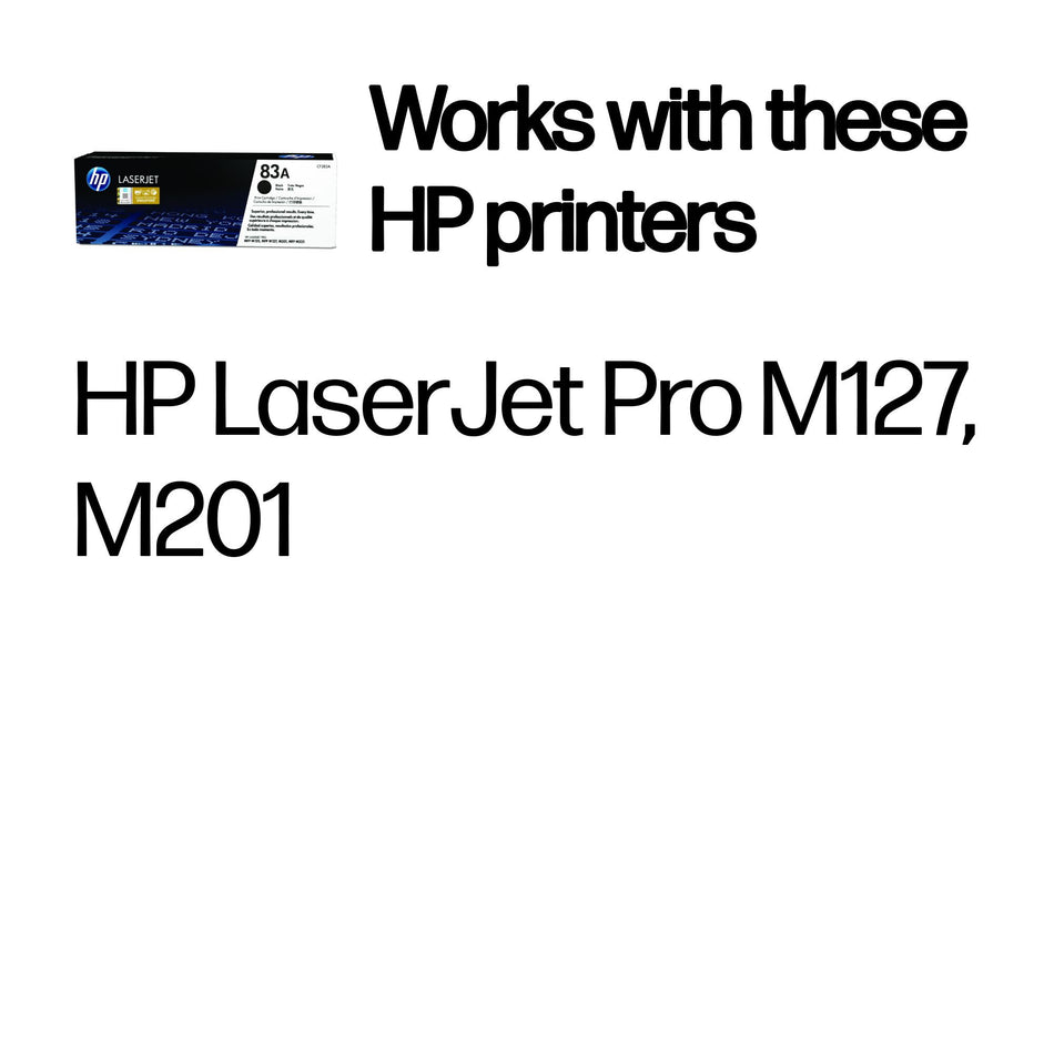 HP 83A Black Original LaserJet Toner Cartridge