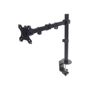 Manhattan Desk Mount for TV & Monitors (Full Motion), For screens 13" to 27", Clamp fitting to desk, VESA compatibility: 75x75mm and 100x100mm - check the dimensions of the four mounting holes on back of screen to ensure it fits, Max 8kg, Bracket,
