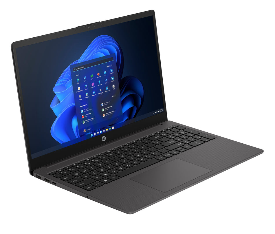 HP 250 15.6 inch G10 Notebook PC Intel® Core™ i7 i7-1355U Laptop 39.6 cm (15.6") Full HD 16 GB DDR4-SDRAM 512 GB SSD Wi-Fi 6 (802.11ax) Windows 11 Pro Grey