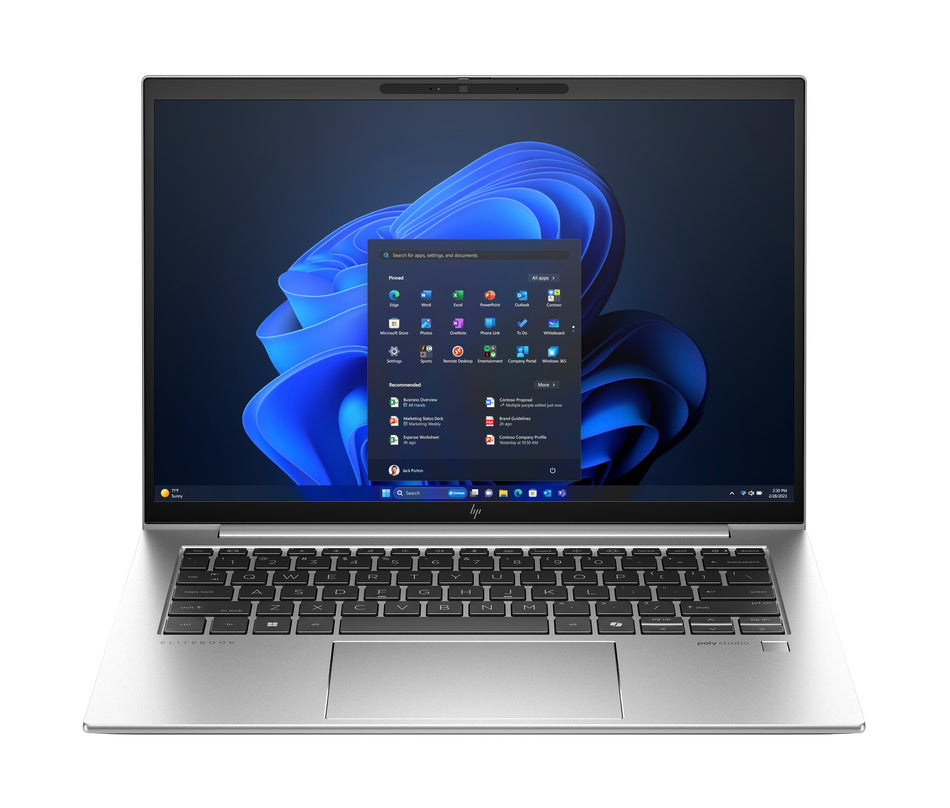HP EliteBook 840 G11 Intel Core Ultra 5 125U Laptop 35.6 cm (14") WUXGA 16 GB DDR5-SDRAM 512 GB SSD Wi-Fi 6E (802.11ax) Windows 11 Pro AI PC Silver